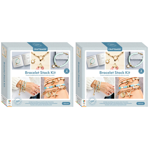 2PK Craftmaker Bracelet Stack Jewelry Making DIY Craft Kit