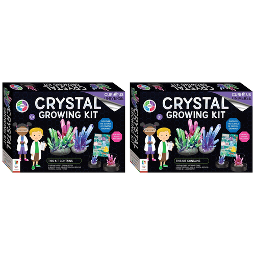 2PK Curious Universe Crystal Creation Lab Crystal Growing Kit 8Y+