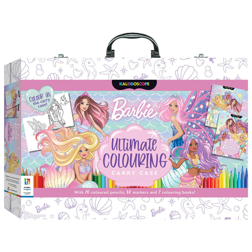 Kaleidoscope Barbie Kids Ultimate Colouring Carry Case 8y+