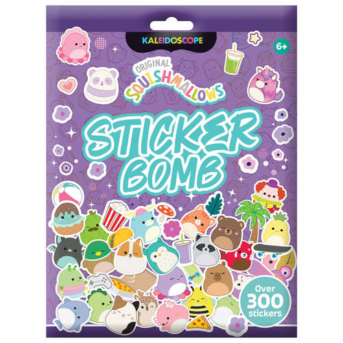 Kaleidoscope Original Squishmallows Sticker Bomb Kids Sticker Book 6y+