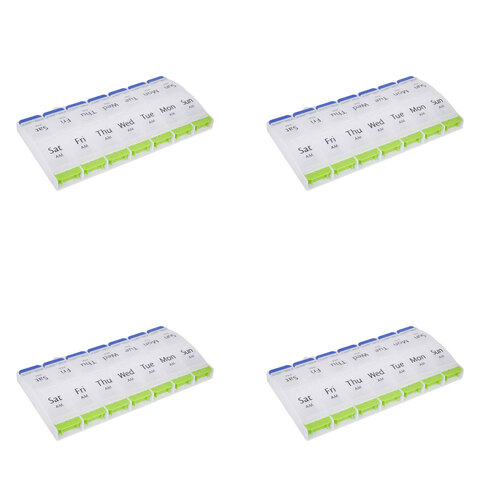 4PK Advance Protect Pill Box 14 Day In Accetate Box 22X11Cm