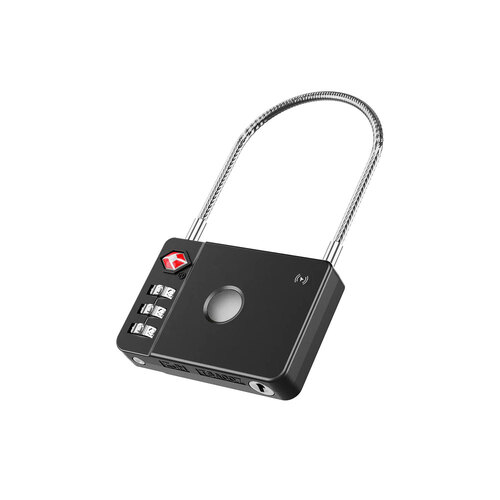 MiLi MiLock TSA Approved Suitcase Luggage Tracker Lock - Black