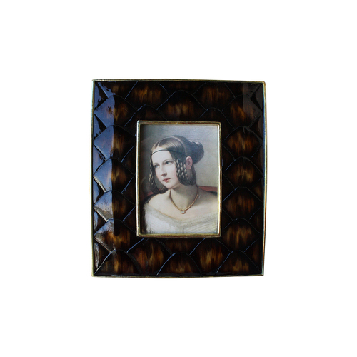 Darlin Toni Faux Turtle Shell Picture Frame Resin 21x26cm