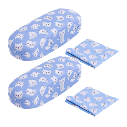 2PK Splosh Handbag Accessories Cat 16cm Glasses Case w/ Cleaning Cloth