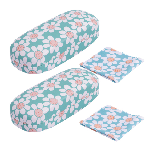 2PK Splosh Handbag Accessories Daisy 16cm Glasses Case w/ Cleaning Cloth