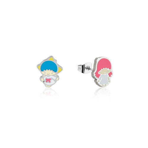 Couture Kingdom ECC Sanrio Hello Kitty Little Twin Stars Earrings Silver