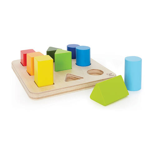 10pc Hape Colour & Shape Sorter