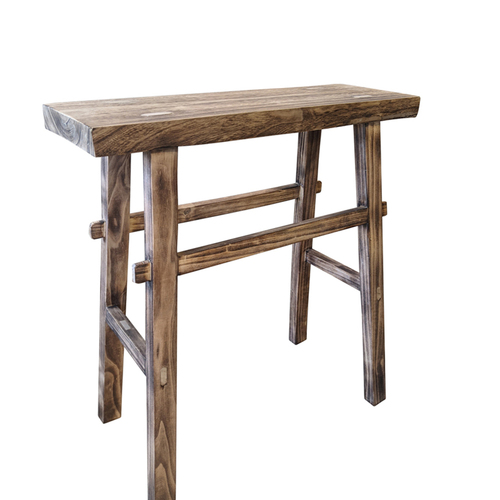 Maine & Crawford Sena 85x80cm Wood Console Bench - Natural