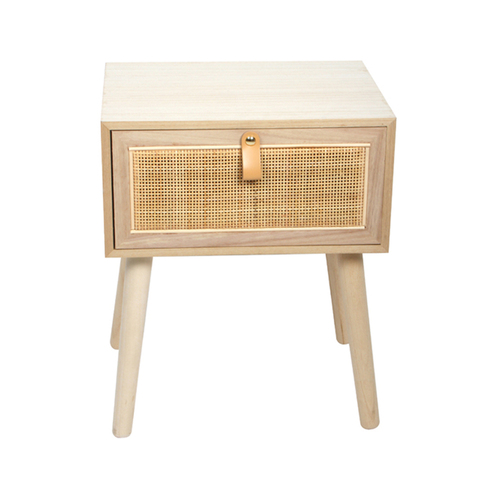 Maine & Crawford Reid 49cm Bedside Table Furniture - Natural