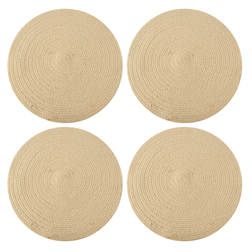 4pc Maine & Crawford Andrea 35cm Cotton Placemat - Natural