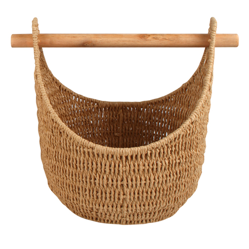 Maine & Crawford Hazel 43cm Storage Basket w/ Handle Large - Black