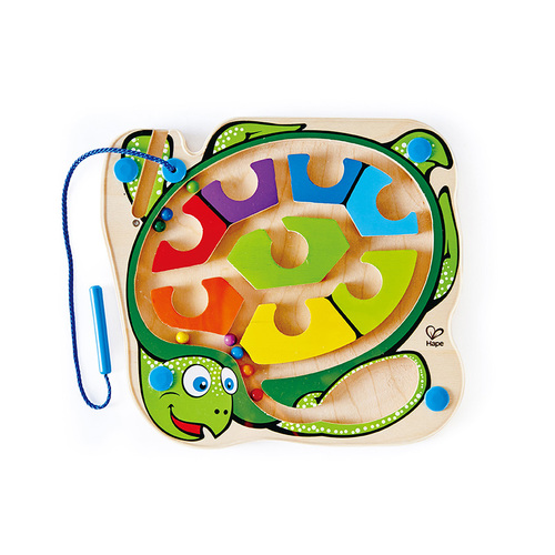 Hape Colorback Wooden Sea Turtle Kids/Toddler Toy 24m+