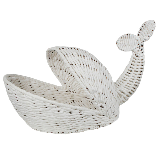 Maine & Crawford Willy Whale 58x34cm Basket - White