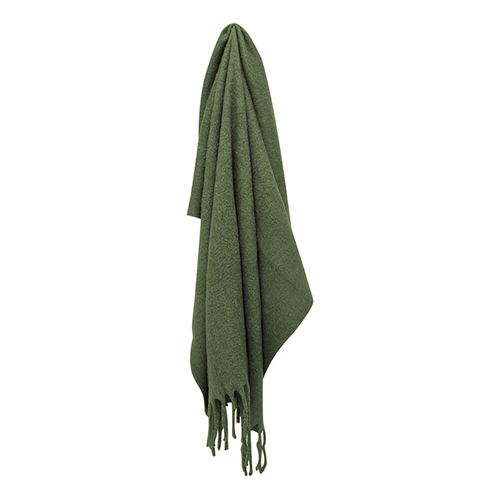 Maine & Crawford Maci 170x130cm Super Plush Throw - Deep Sage