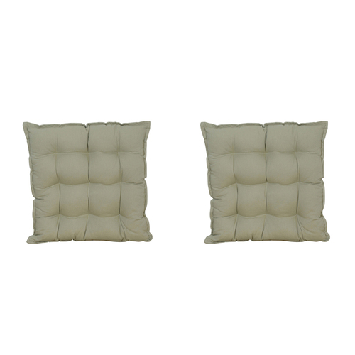 2PK Maine & Crawford Sheena 40x40cm Seat Cushion w/ Ties - Sage