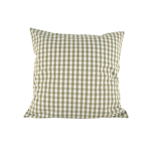 Maine & Crawford Cyrlla 50x50cm Cotton Gingham Cushion Pillow Sage Green