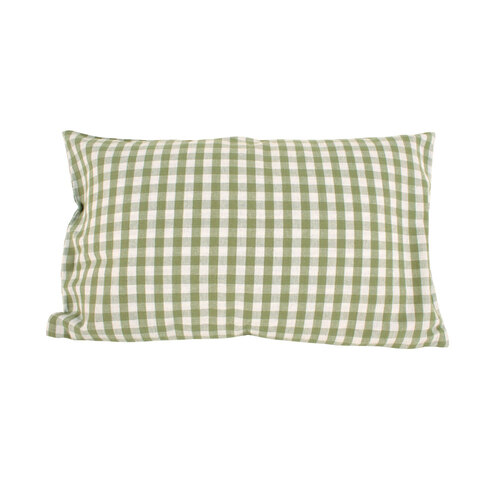 Maine & Crawford Cyrlla 50x30cm Cotton Gingham Cushion Pillow Sage Green