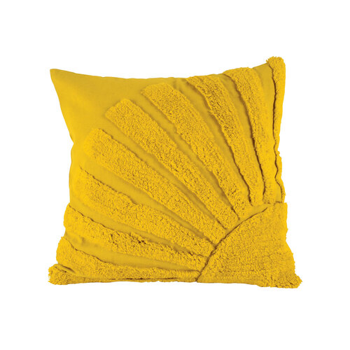 Maine & Crawford Barbie 50x50cm Cotton Fringed Cushion - Yellow