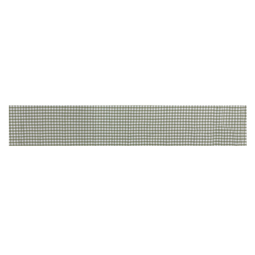 Maine & Crawford Cyrlla 180x33cm Gingham Cotton Table Runner - Sage Green