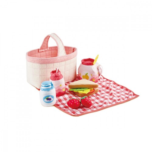 Hape Toddler Picnic Basket Pretend Play Kids Toy 18m+