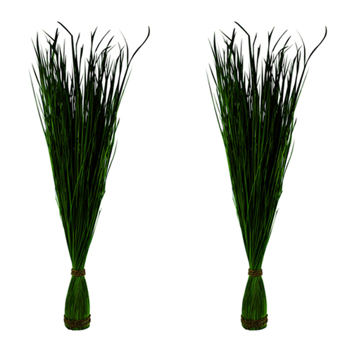 2PK Maine & Crawford 106cm Tall Splayed Reed Grass Artificial Plant - Green