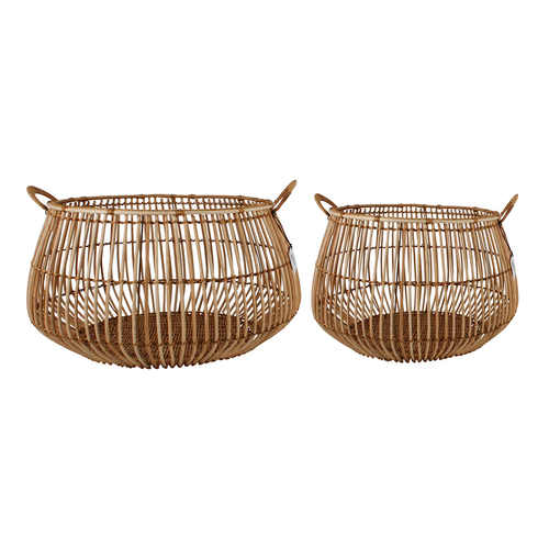 2pcMaine & Crawford Aesha 47/57cm Bulb Basket - Natural