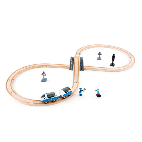 Hape Passenger Train Developmental Toy for Kids 3Y+