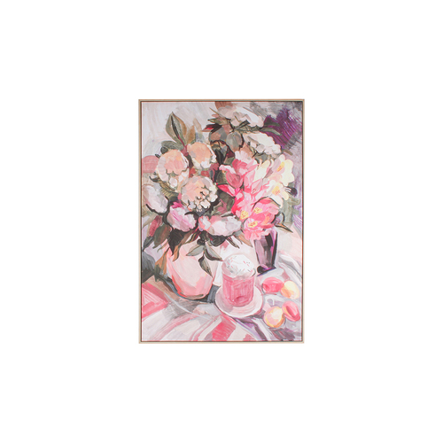 Maine & Crawford Clarence 120x80cm Breakfast Bouquet Canvas w/ PS Frame