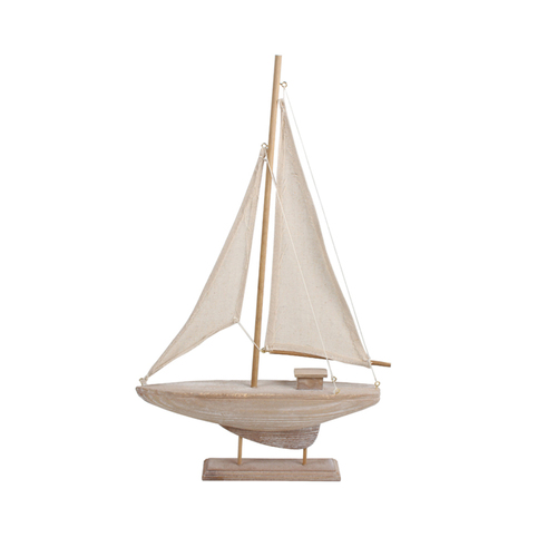 Maine & Crawford 7 Seas White Wash 54x31cm Yacht Decor XL - Natural