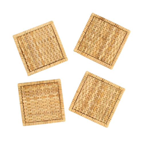 4pc Maine & Crawford Ilana 10x10cm Coaster - Natural