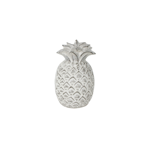 Maine & Crawford Hayden Pineapple 14x10cm Cast Iron Door Stop - White