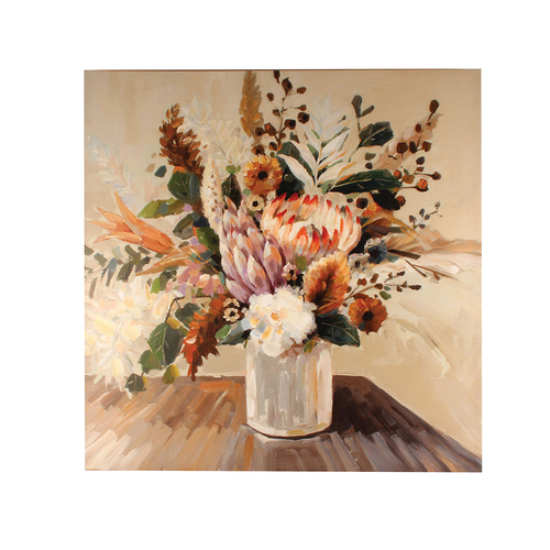 Maine & Crawford Chance 90x90cm Blooming Bouquet Canvas