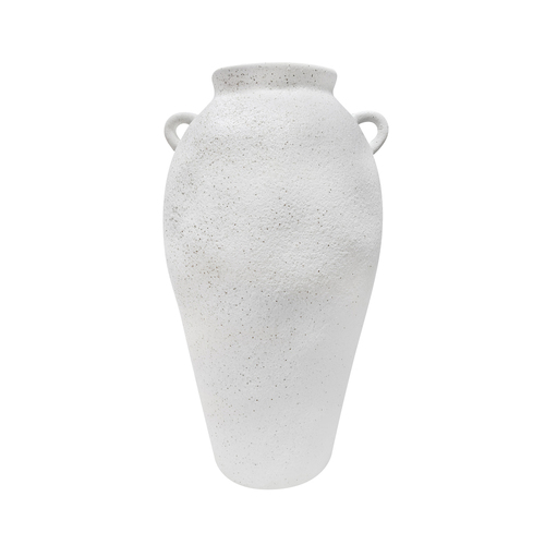 Maine & Crawford Huda 26x16cm Dolomite Amphora Vase - White