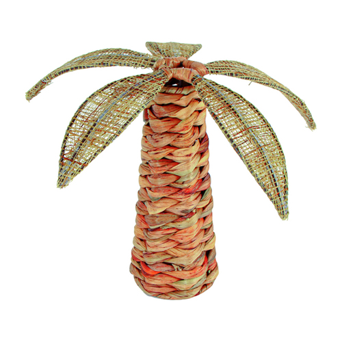 Maine & Crawford Kalice 30x20cm Seagrass Palm Tree Decor - Natural