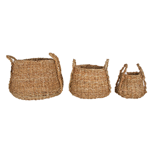 3pc Maine & Crawford Denmark 21/31/45cm Seagrass Basket Storage - Natural