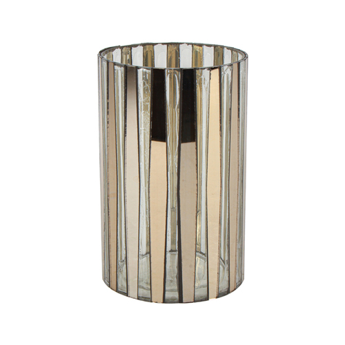 Maine & Crawford Maxi 19x12cm Convex Glass Cylinder Decor - Platinum