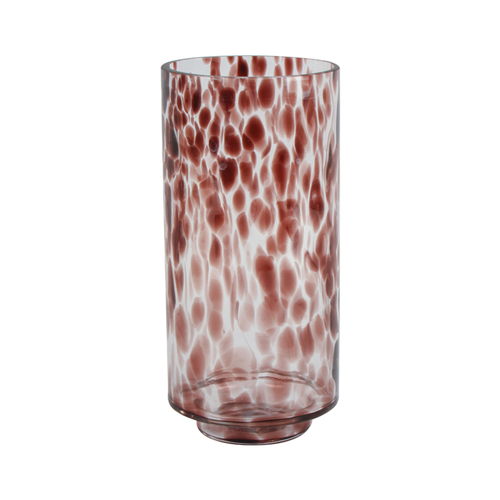 Maine & Crawford Micaela Orchid 26x12cm Glass Vase - Pink Clay