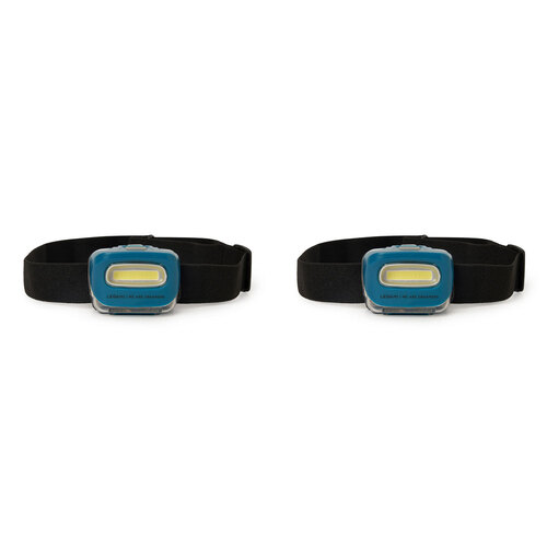 2PK Legami COB SOS LED Headlamp Hiking/Camping - Petrol Blue