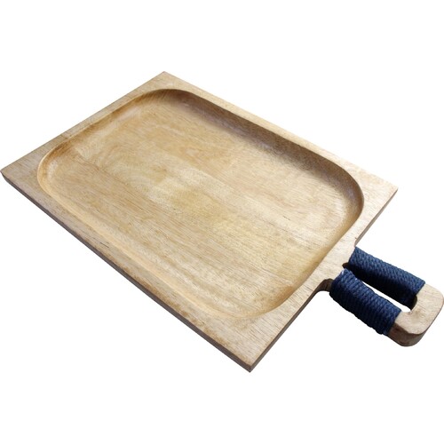 LVD Wooden 36cm Grazing Board w/ Handle Rectangle - Brown