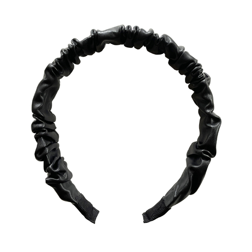 Culturesse Tallulah 14cm Scrunched Headband - Black