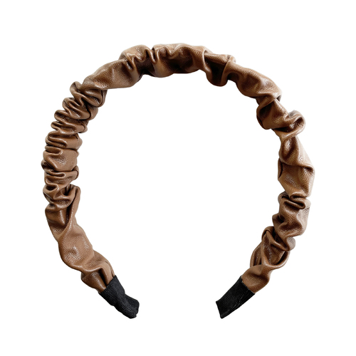 Culturesse Tallulah 14cm Scrunched Headband - Brown