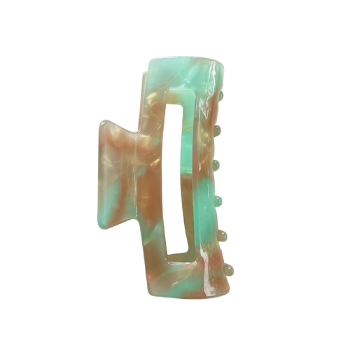 Culturesse Endri 8.1cm Resin Hue Hair Claw - Opal Sheer