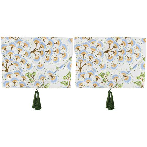 2PK LVD Polyester Table Runner Botanical Home Tableware 30x180cm