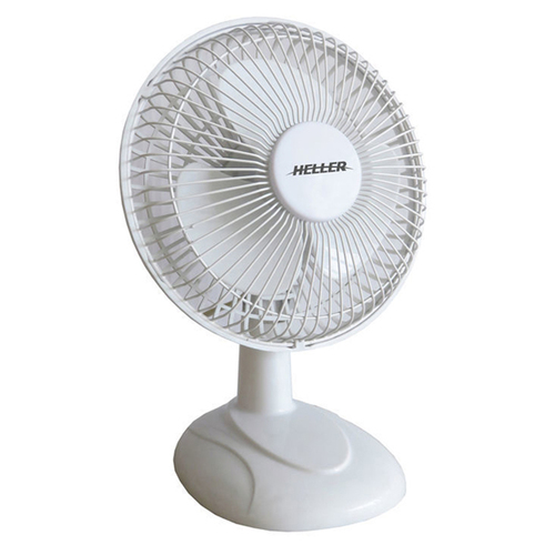 Heller HHDF15SG Desk Fan 13W Tilt Adjustable 15cm - White