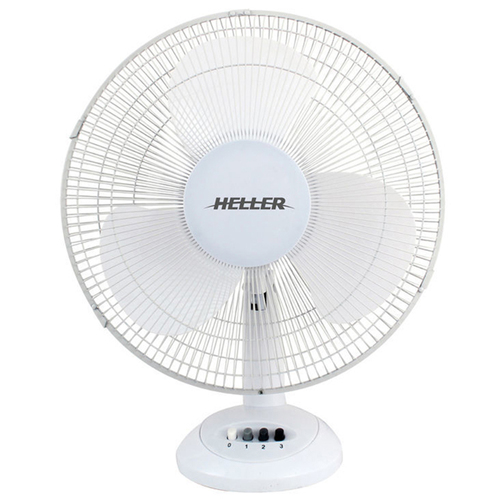 Heller HHDF30SG Desk Fan 40W Tilt Adjustable 30cm - White