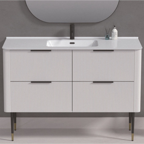 Haven Home Portsea Wall Hung Vanity 1200mm White w/Insert Basin/Tap Hole