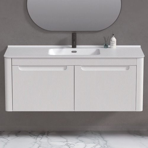 Haven Home Sorrento Wall Hung Vanity 1200mm White w/Insert Basin/Tap Hole