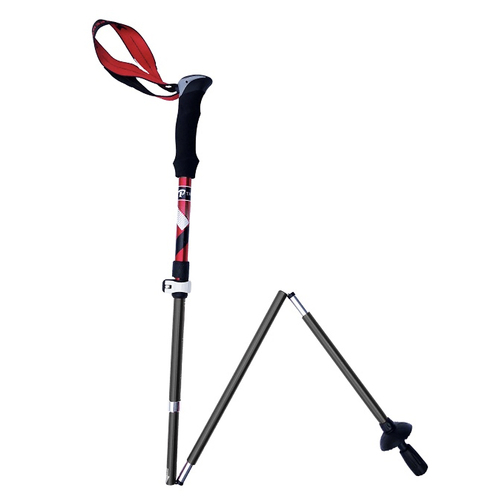 High Trek Crest Outdoors Trail Hiking Aluminium Walking Pole Folding