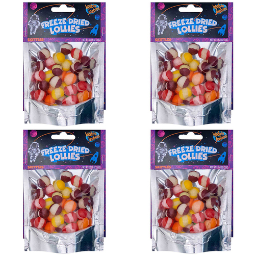 4PK Heebie Jeebies 30g Freeze Dried Lollies Skittles Mini Pack