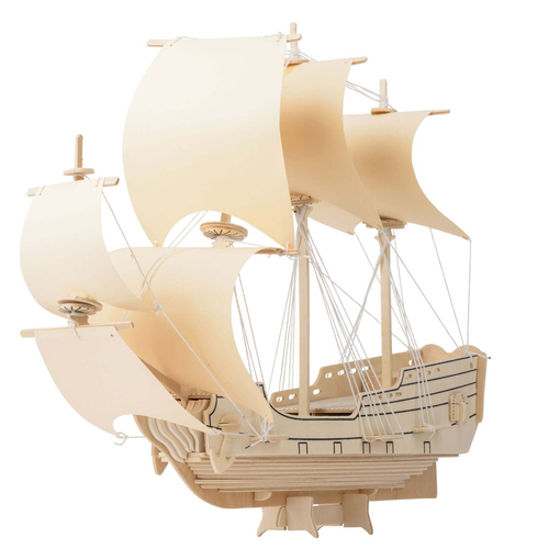 128pc Heebie Jeebies HMS Endeavour Ship 3D Puzzle Building Kit 8+